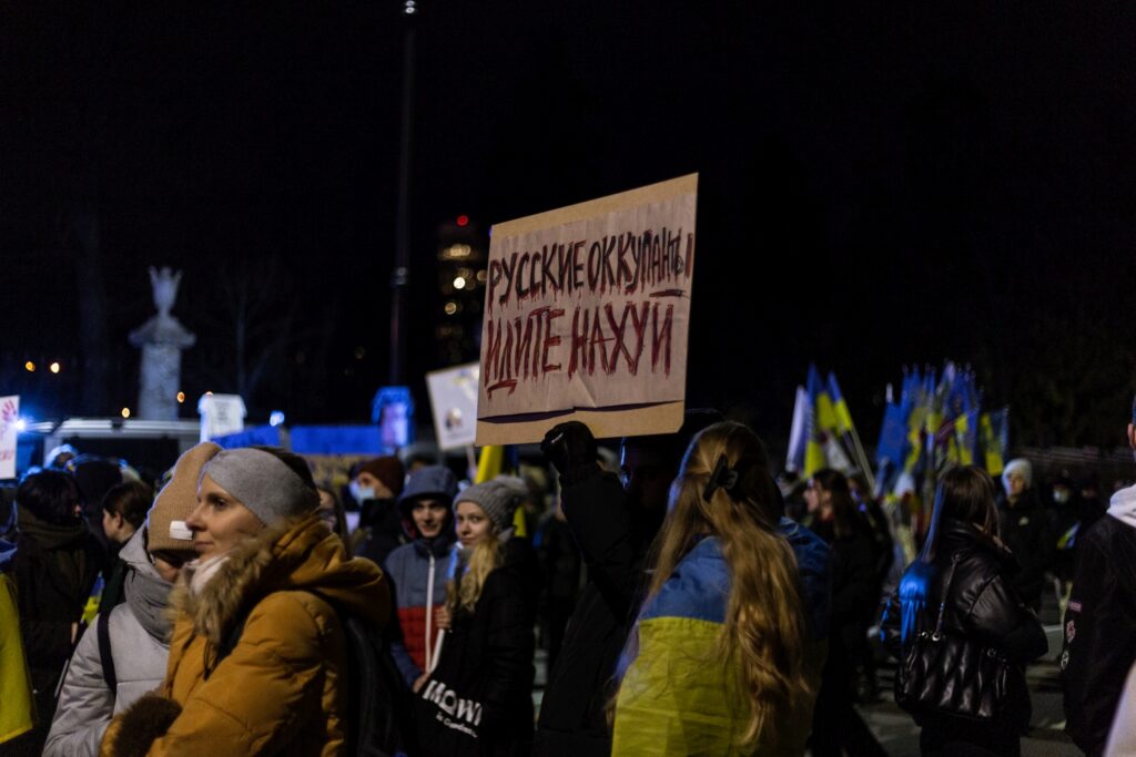 Wojna w Ukrainie - kolejne manifestacje solidarnościowe