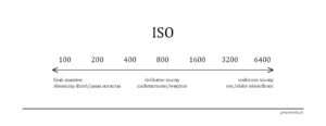 Słowniczek pojęć: czułość ISO. Grafika Justyna Grochowska