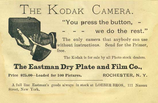 Reklama aparatu Kodak Brownie